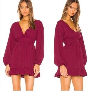 Tularosa Jordan Dress in Magenta Small